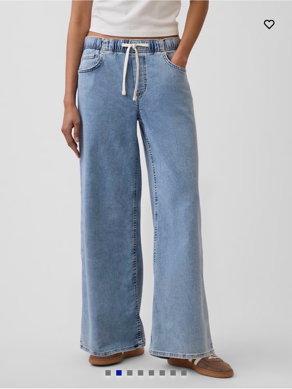 Gap Mid Rise Baggy Knit Jeans - Like New